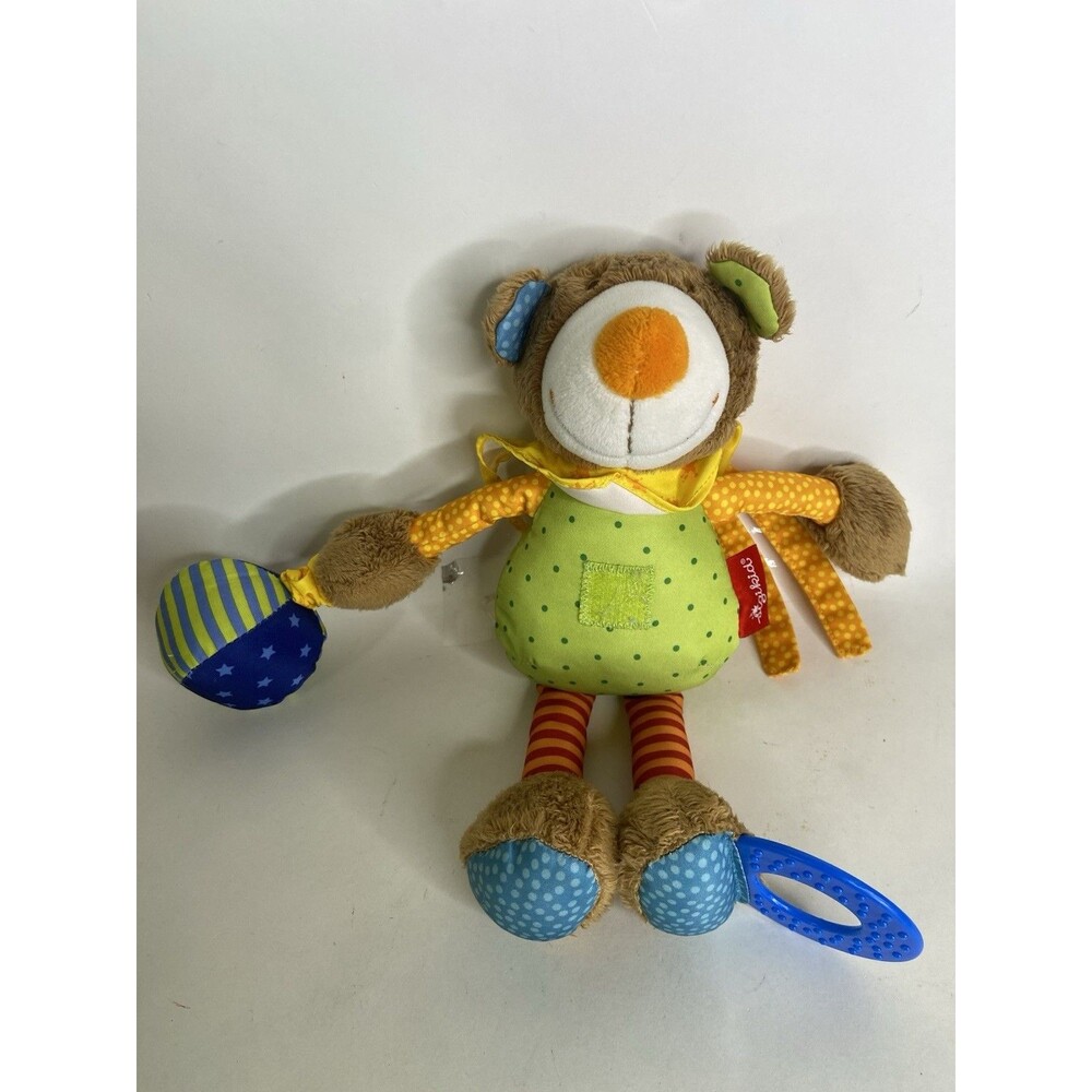 Sigikid Play Q Bear Plush Baby Stuffed Activity Toy MISSING Mirror